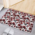 Scary Red Eyeball Pattern Print Indoor Door Mat