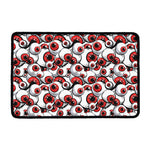 Scary Red Eyeball Pattern Print Kitchen Mat