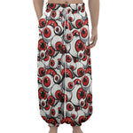 Scary Red Eyeball Pattern Print Lantern Pants