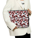 Scary Red Eyeball Pattern Print Laptop Sleeve