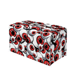 Scary Red Eyeball Pattern Print Leather Tissue Box Cover