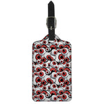 Scary Red Eyeball Pattern Print Luggage Tag