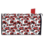 Scary Red Eyeball Pattern Print Mailbox Cover