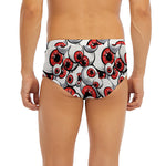 Scary Red Eyeball Pattern Print Men's Briefs