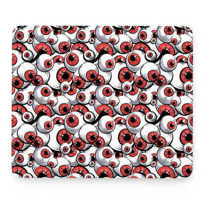 Scary Red Eyeball Pattern Print Mouse Pad