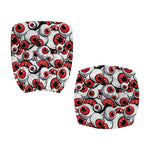Scary Red Eyeball Pattern Print Office Chair Cover