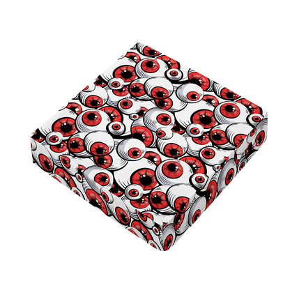 Scary Red Eyeball Pattern Print Outdoor Seat Cushion Cover