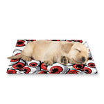 Scary Red Eyeball Pattern Print Pet Cooling Mat Cover
