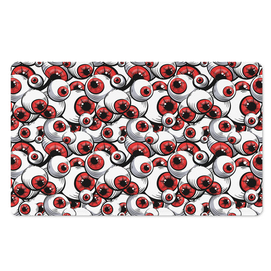 Scary Red Eyeball Pattern Print Polyester Doormat