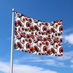 Scary Red Eyeball Pattern Print Polyester Flag