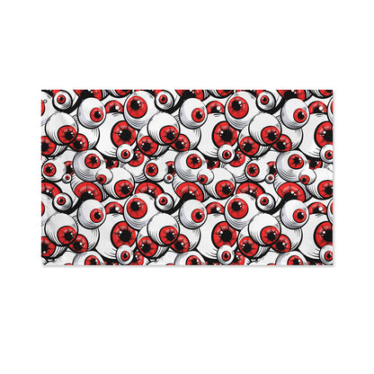 Scary Red Eyeball Pattern Print Polyester Flag