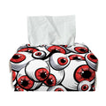 Scary Red Eyeball Pattern Print Rectangle Tissue Box Cover