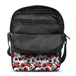 Scary Red Eyeball Pattern Print Rectangular Crossbody Bag