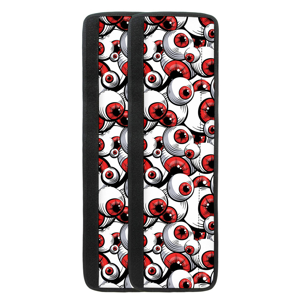 Scary Red Eyeball Pattern Print Refrigerator Handle Covers