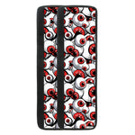 Scary Red Eyeball Pattern Print Refrigerator Handle Covers