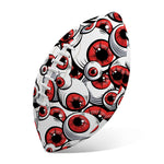 Scary Red Eyeball Pattern Print Rugby Ball