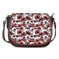 Scary Red Eyeball Pattern Print Saddle Bag