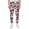 Scary Red Eyeball Pattern Print Joggers