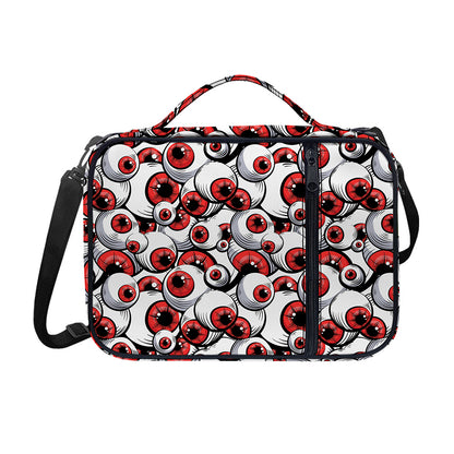 Scary Red Eyeball Pattern Print Shoulder Strap Bible Bag