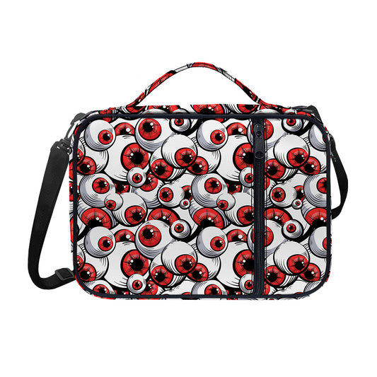 Scary Red Eyeball Pattern Print Shoulder Strap Bible Bag