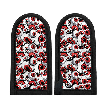 Scary Red Eyeball Pattern Print Skillet Handle Cover