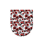 Scary Red Eyeball Pattern Print Toilet Lid Cover