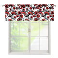 Scary Red Eyeball Pattern Print Window Valance