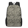 Scary Skeleton Pattern Print 17 Inch Backpack