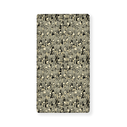 Scary Skeleton Pattern Print Baby Crib Sheet