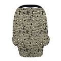 Scary Skeleton Pattern Print Baby Seat Cover