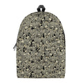 Scary Skeleton Pattern Print School Backpack