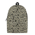 Scary Skeleton Pattern Print Backpack