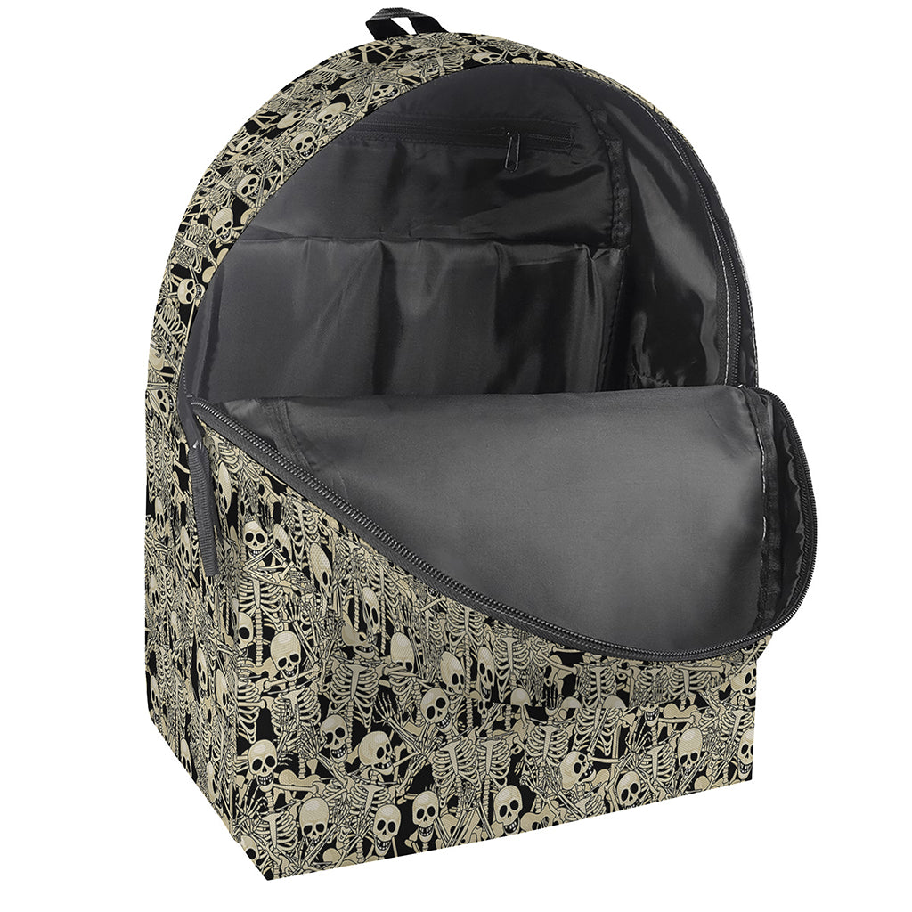 Scary Skeleton Pattern Print Backpack