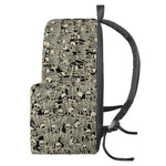 Scary Skeleton Pattern Print Backpack