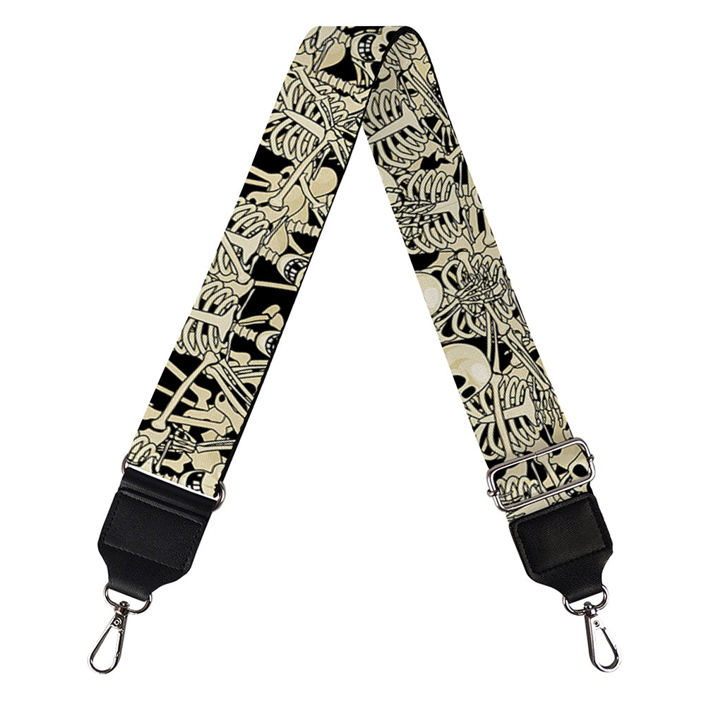 Scary Skeleton Pattern Print Bag Strap