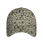 Scary Skeleton Pattern Print Baseball Cap