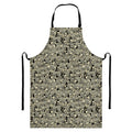 Scary Skeleton Pattern Print Bib Apron With Pocket