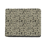 Scary Skeleton Pattern Print Bifold Wallet