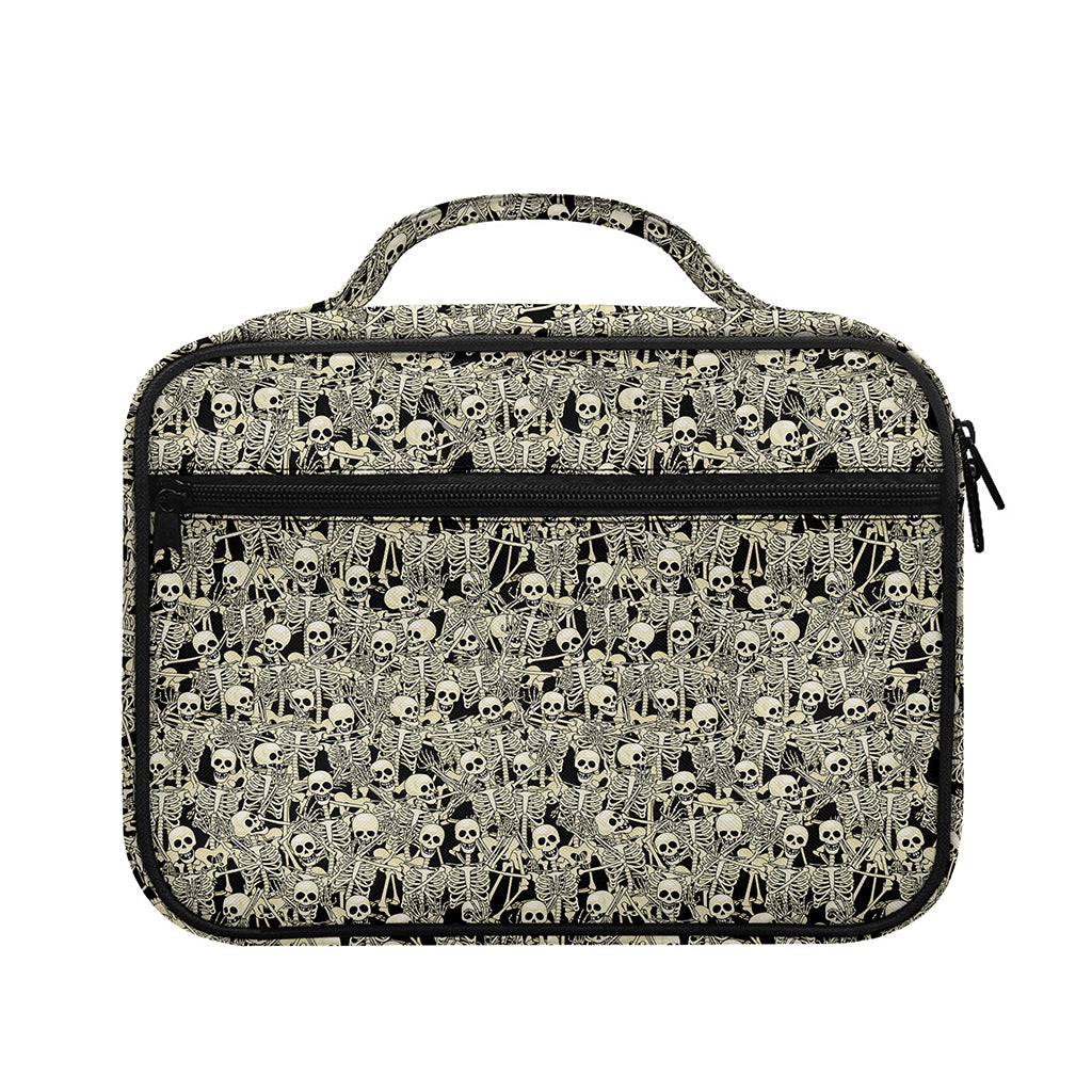 Scary Skeleton Pattern Print Briefcase Bible Bag