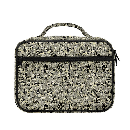 Scary Skeleton Pattern Print Briefcase Bible Bag