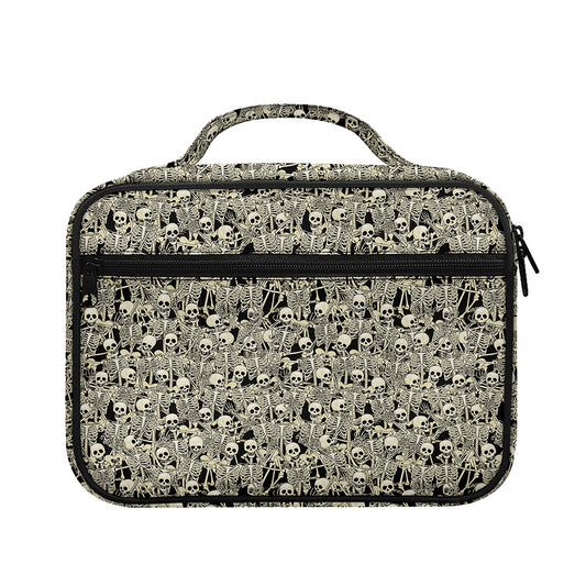 Scary Skeleton Pattern Print Briefcase Bible Bag