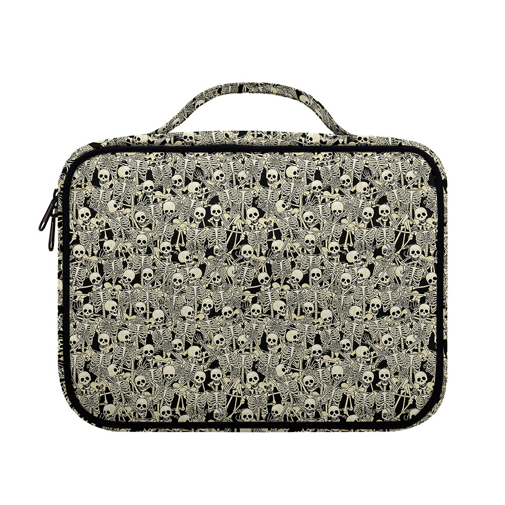 Scary Skeleton Pattern Print Briefcase Bible Bag