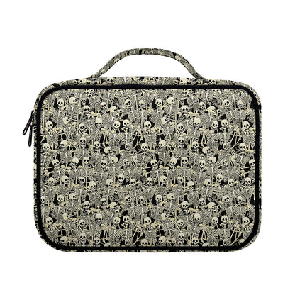 Scary Skeleton Pattern Print Briefcase Bible Bag