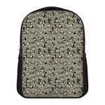 Scary Skeleton Pattern Print Casual Backpack