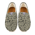 Scary Skeleton Pattern Print Casual Shoes