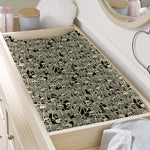 Scary Skeleton Pattern Print Changing Pad Cover