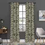 Scary Skeleton Pattern Print Curtain