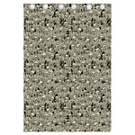 Scary Skeleton Pattern Print Curtain