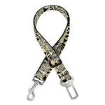 Scary Skeleton Pattern Print Dog Seat Belt