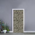 Scary Skeleton Pattern Print Door Sticker